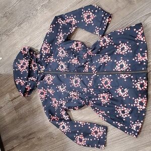 French Connection Butterfly Raincoat Size 6/7